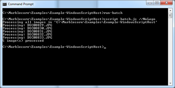 Windows Script Host example